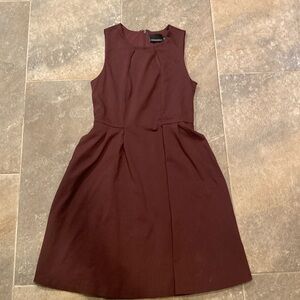 Dark brown/maroon Cynthia Rowley dress. Size small. With pockets.